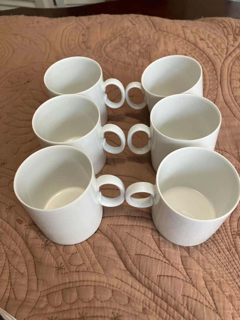 Set of Vintage White Porcelain Cups, Made by Thomas Germany Co